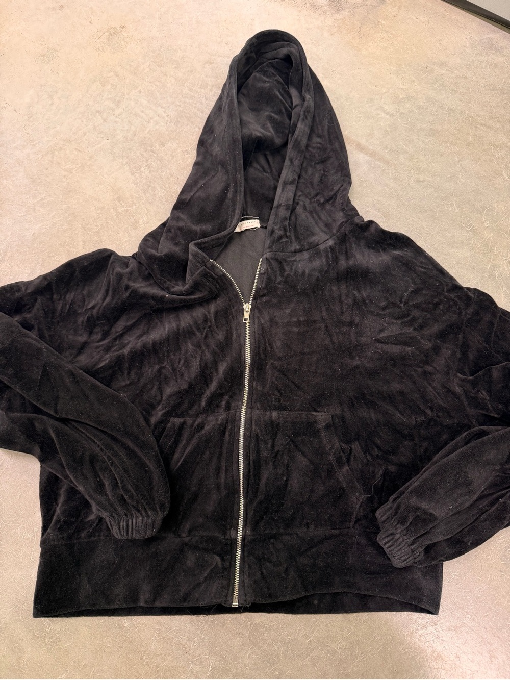 fp movement velvet black jacket sz L preowned